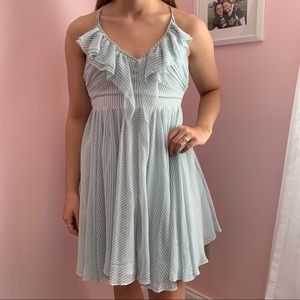 Guess Blue and White Striped Sun Dress